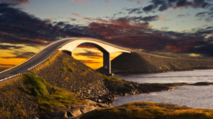 Norjan tiemaksut muuttuneet. Kuva: Atlantic Road – Marino Olivieri